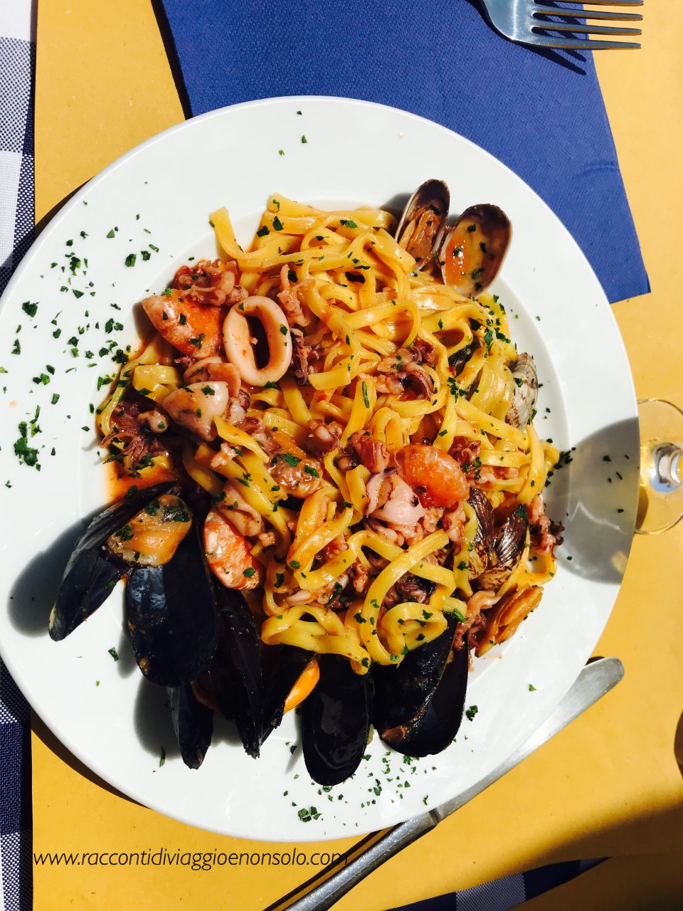 Tagliatelle di pesce - Osteria Dindi